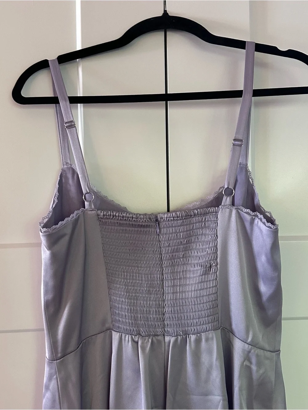 Reformation Lilac Square-Neck Maxi Slip Dress
